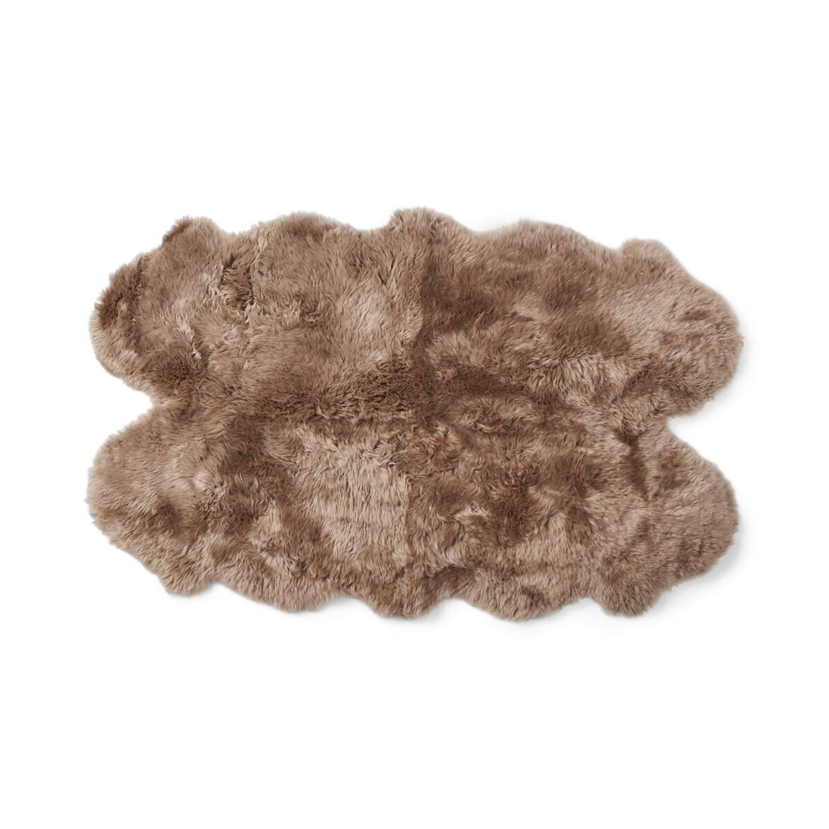 Merino Lammfellteppich – Taupe