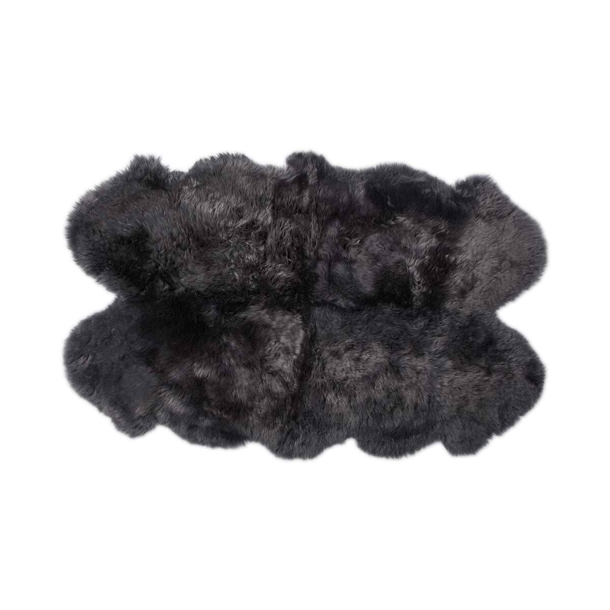 Merino Lammfellteppich – Stahl